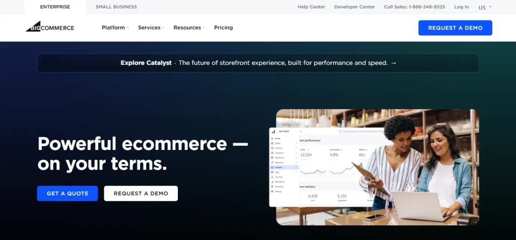 bigcommerce home page