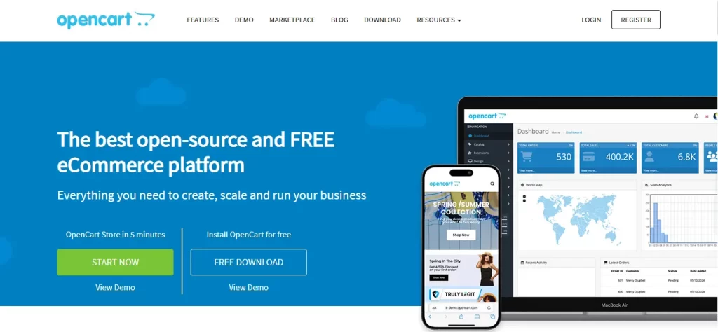 opencart ecommerce platforms