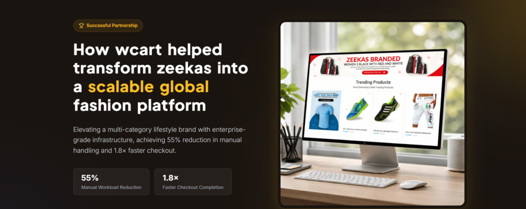 How Zeekas Improved Ecommerce Performance with Wcart