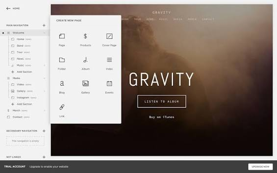  Squarespace Webpage Editor Dasboard
