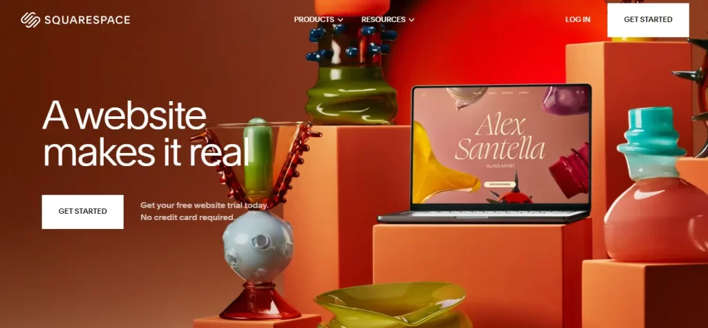 squarespace home page