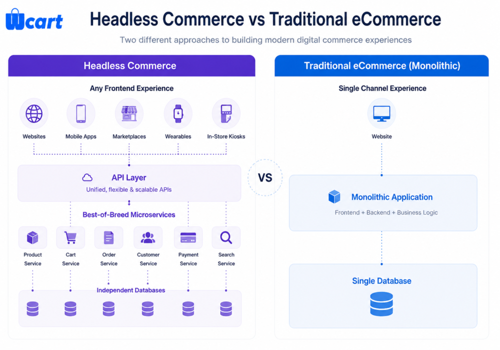 Headless vs Traditional Ecommerce Comparison