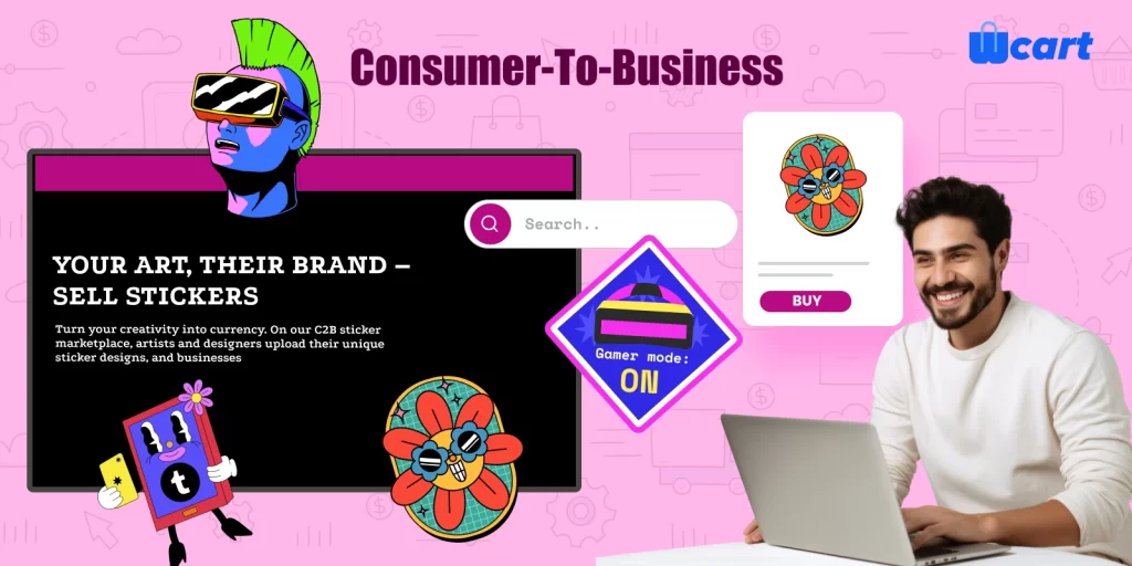 C2B is one of the eCommerce models, where consumers offer products or services to businesses. Many users participate in this model, providing valuable resources for companies.
