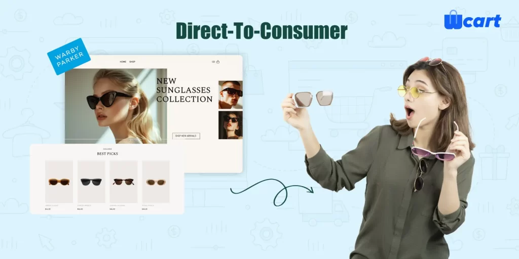 The Direct-to-Consumer (D2C) model is one of the best eCommerce business models because it allows you to sell products directly to your target customers. This approach is an effective way to increase sales and build a stronger connection with your audience.