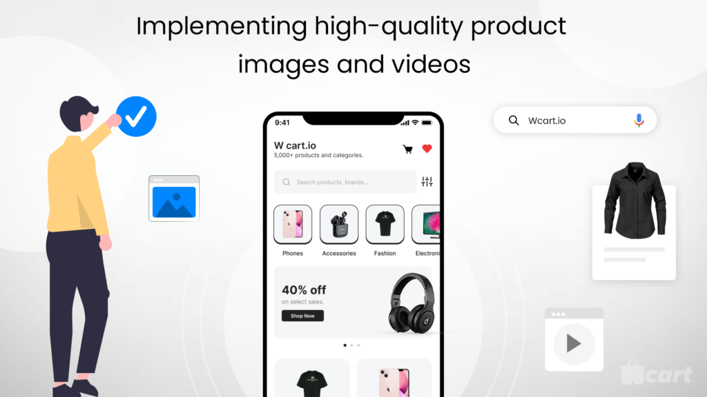 Implementing high-quality product images and videos