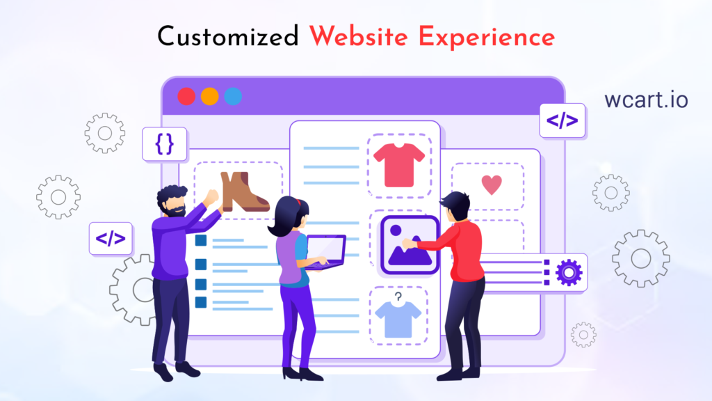 6. Customized Website Experience Personalization Example Wcart