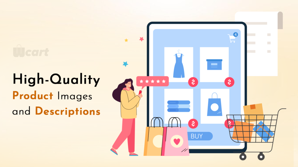 3. Get High-Quality Product Images and Descriptions Features For Your Ecommerce Website Store Wcart