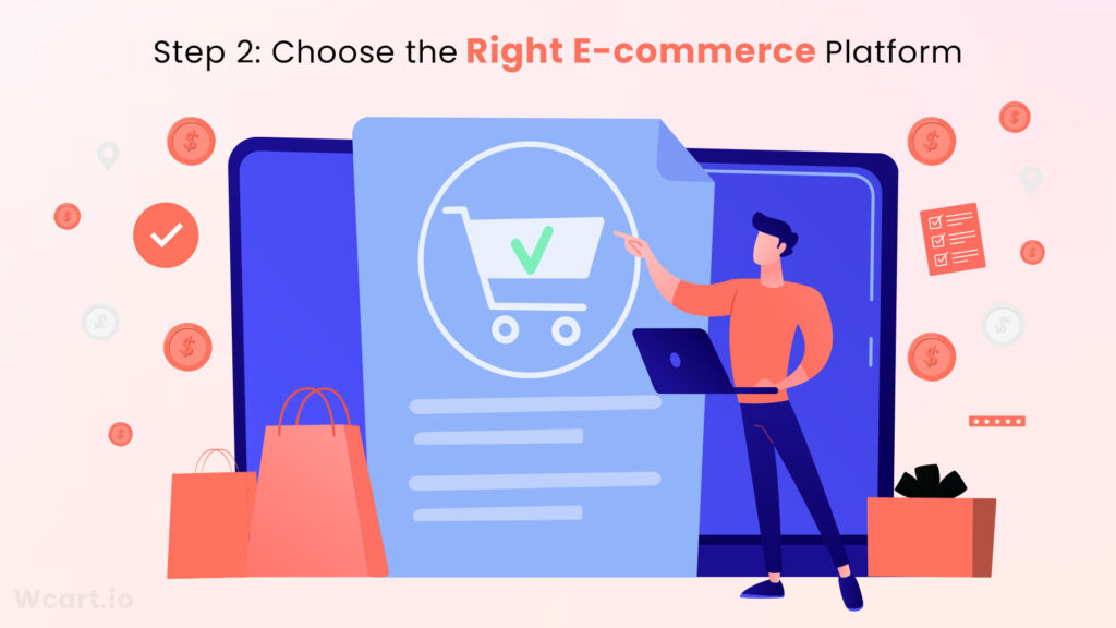 Step 2: Choose the Right E-commerce Platform that suits your business to build a website like amazon