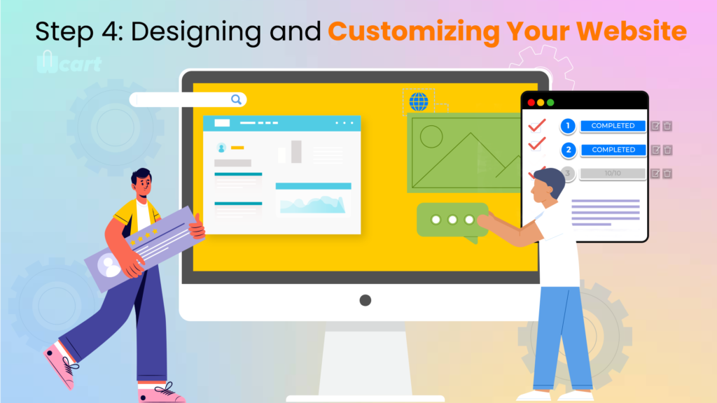 Step 4: Designing and Customizing Your Website Wcart to make a website like amazon