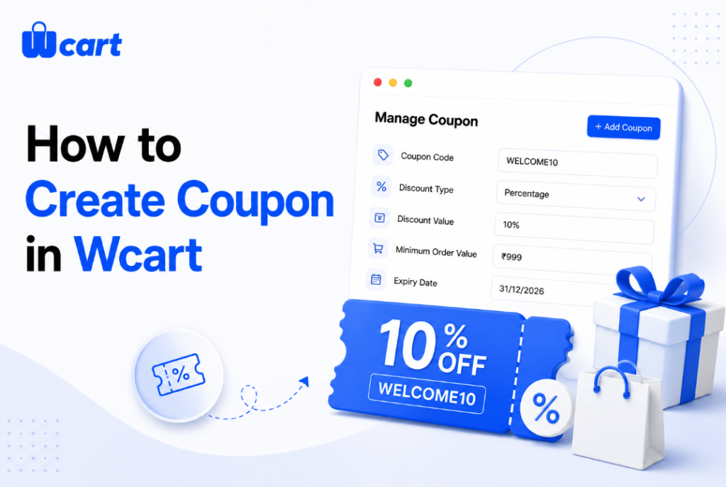 How to create coupons in Wcart