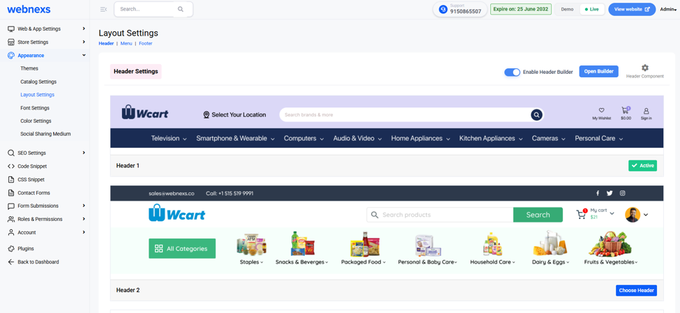How to Access the Footer Builder
