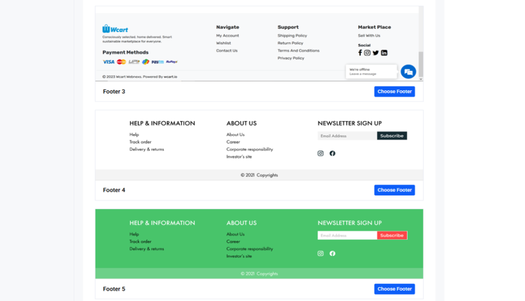 Start Fast with 10 Pre-Built Footer Templates