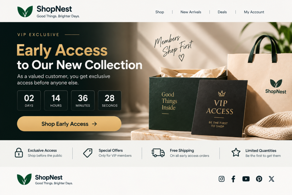11. VIP / Early-Access Email