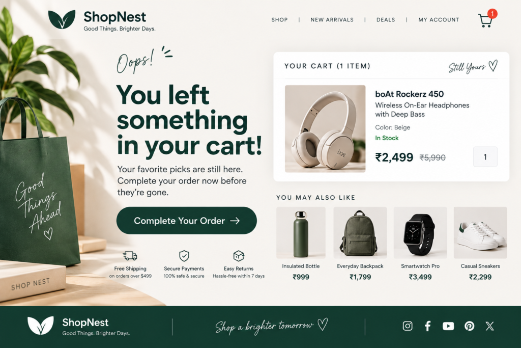 4. Abandoned Cart Email