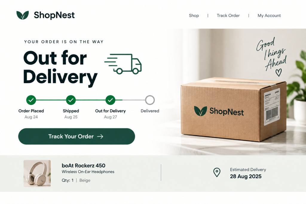 6. Shipping / Delivery Update Email