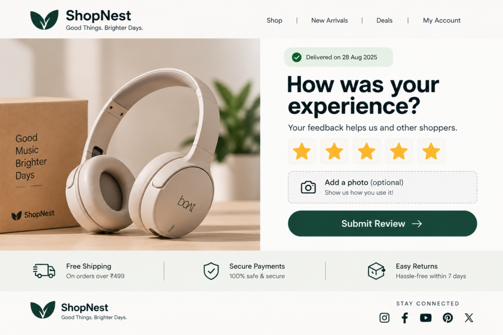 7. Review Request Email