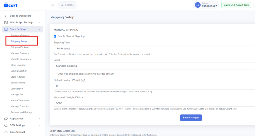 How to set up Ecommerce 
shipping